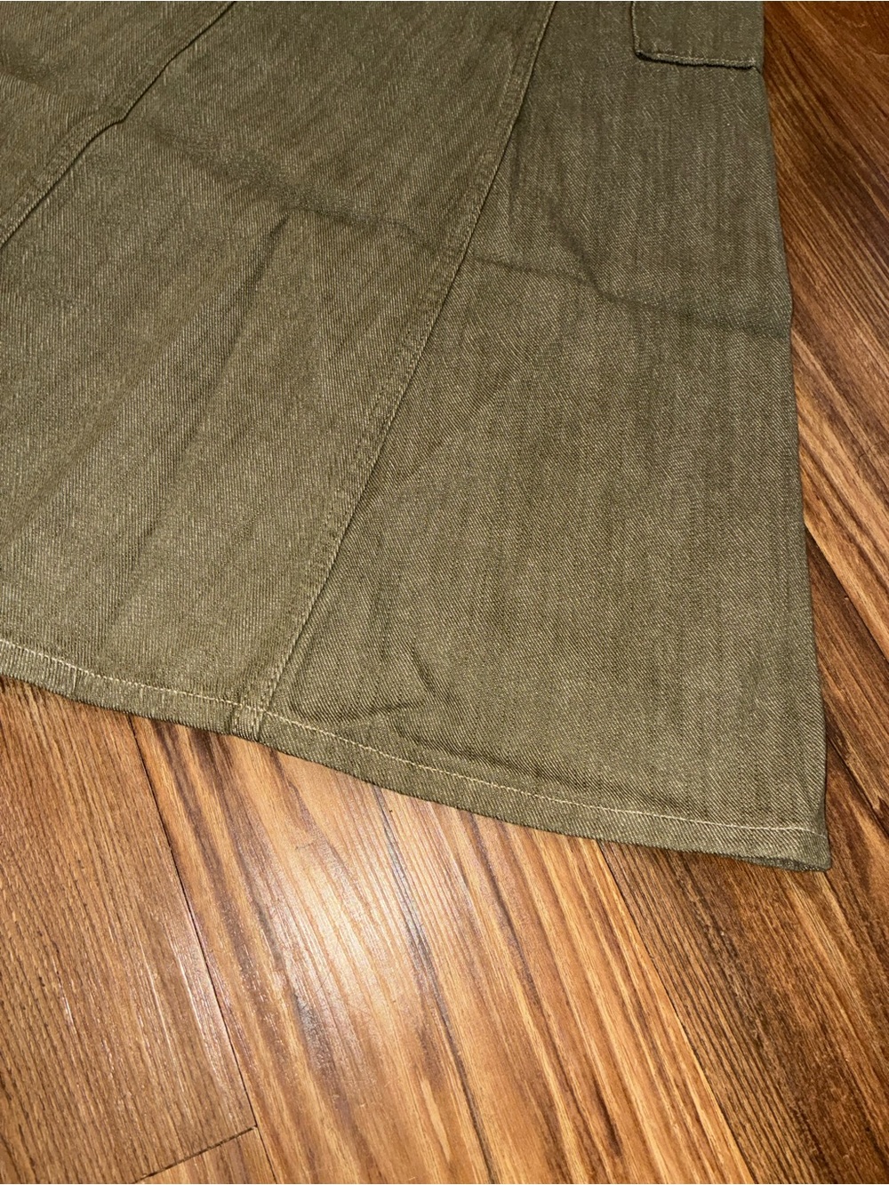 RRL Olive Slub-Denim Skirt - Picture 14 of 16